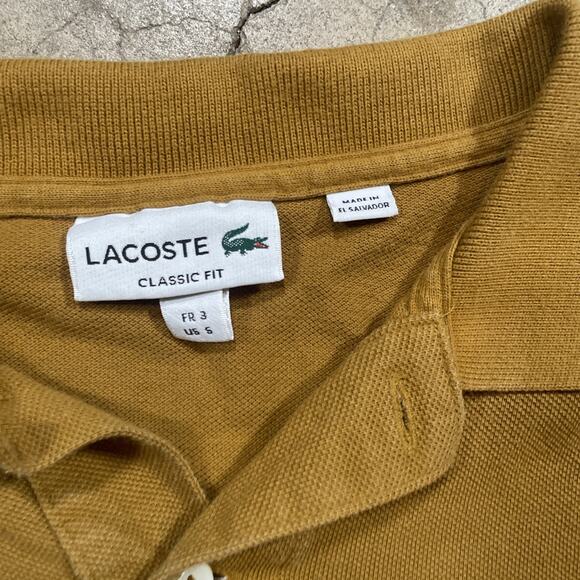 Lacoste Polo Shirt Mens M Turquoise Brown Sports Golf Rugby - Picture 6 of 7